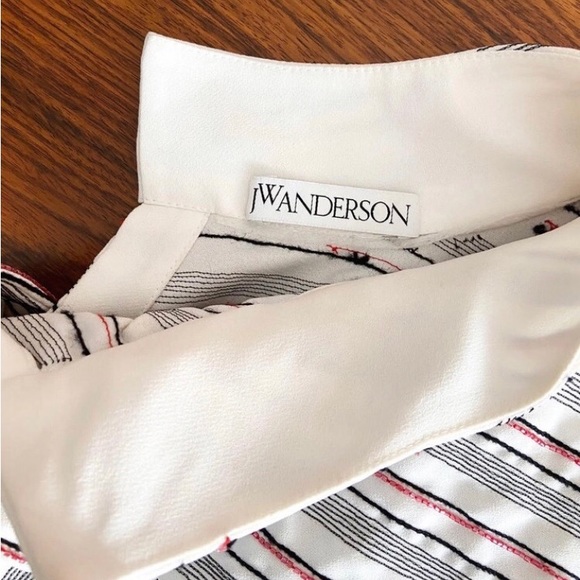 JW Anderson beaded stripe drape shirt - Picture 3 of 7